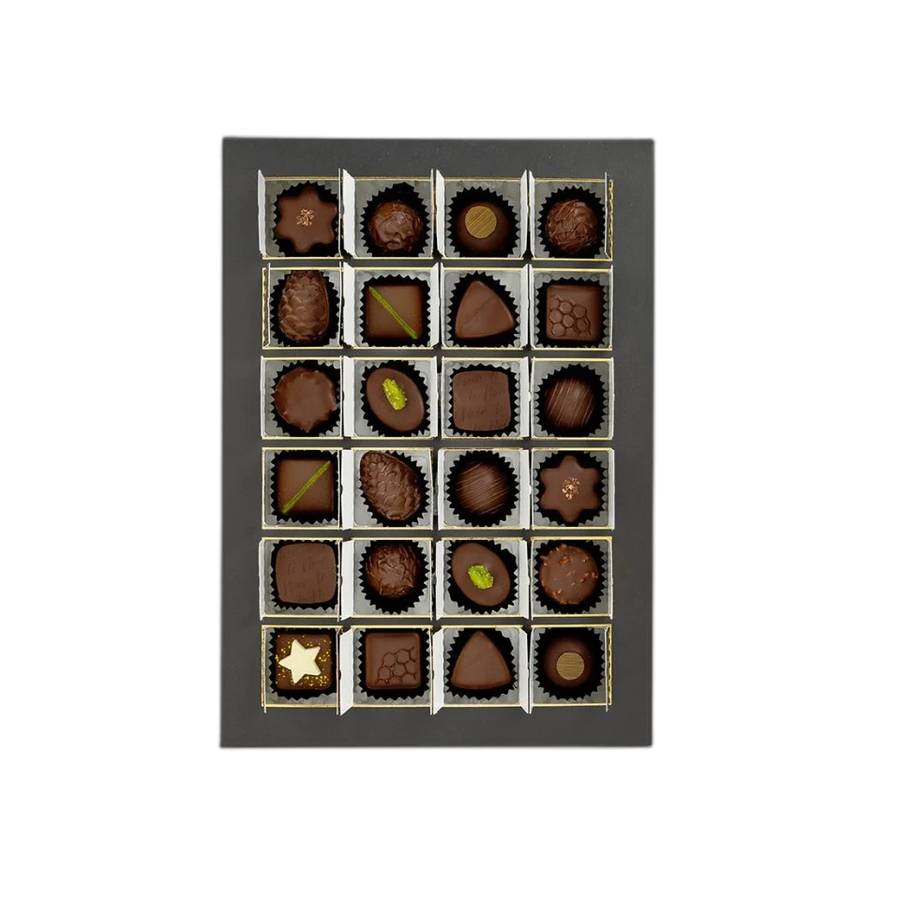 Пралине, трюфели Advent Calendar Dark Chocolat Sujet 2024 LADERACH, 295г