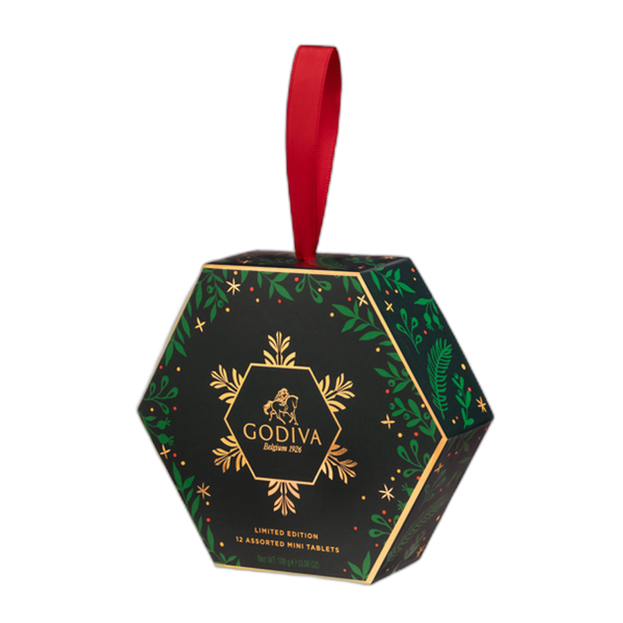 Шоколадные конфеты ORNAMENT GIFTBOX WINTER WONDERLAND 12шт, GODIVA