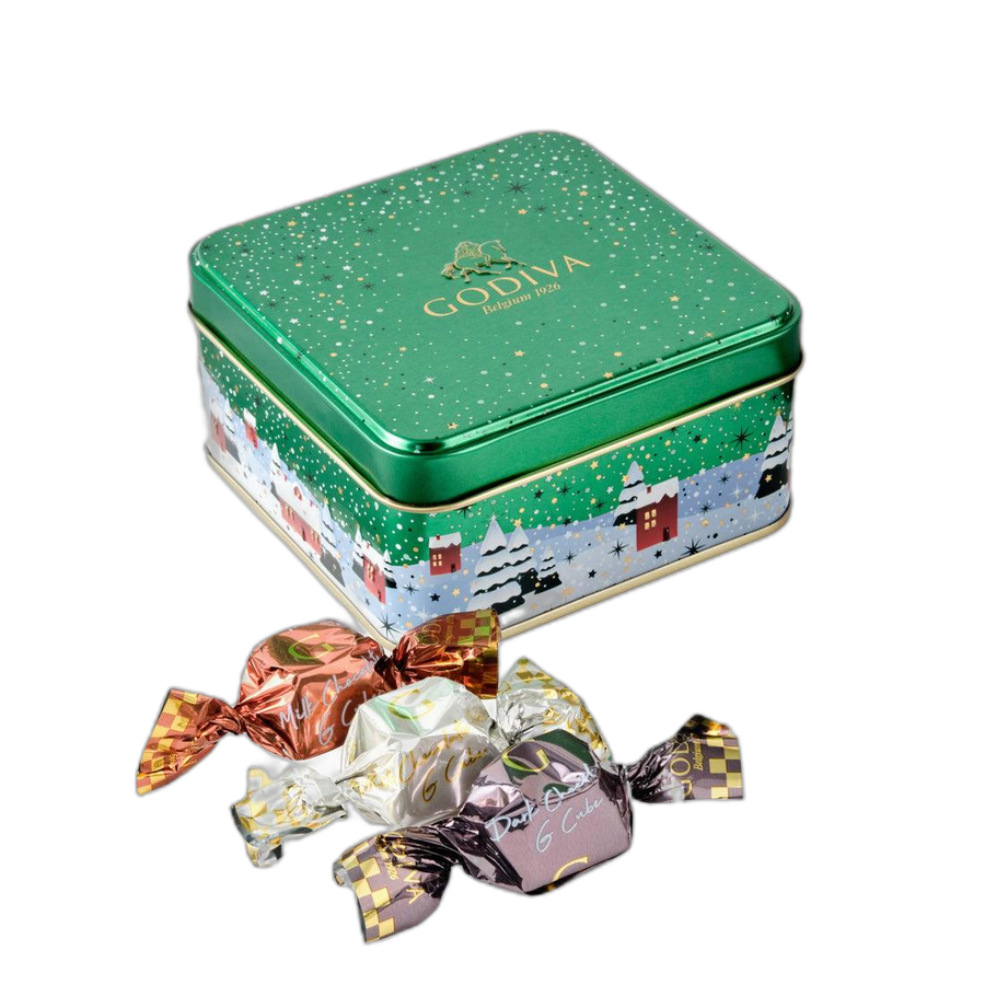 Шоколадные конфеты G-CUBES CHOCOLATES SMALL TIN GODIVA