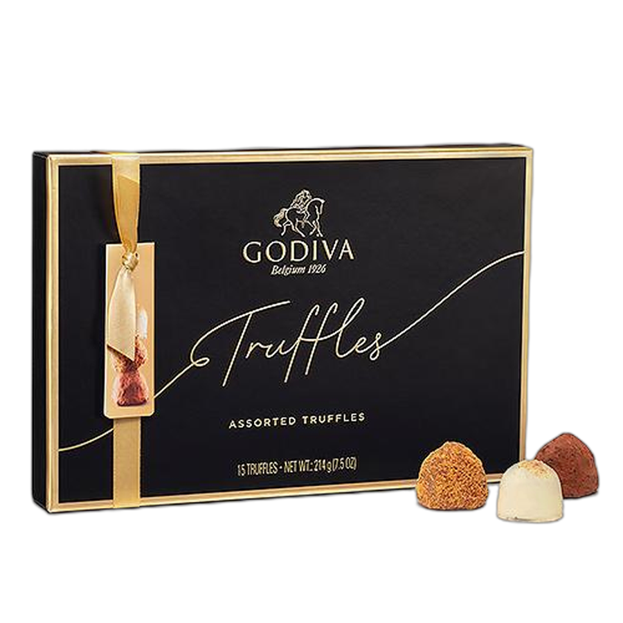 Шоколадные конфеты трюфели Godiva New Signature Truffles 15шт GODIVA, 214г