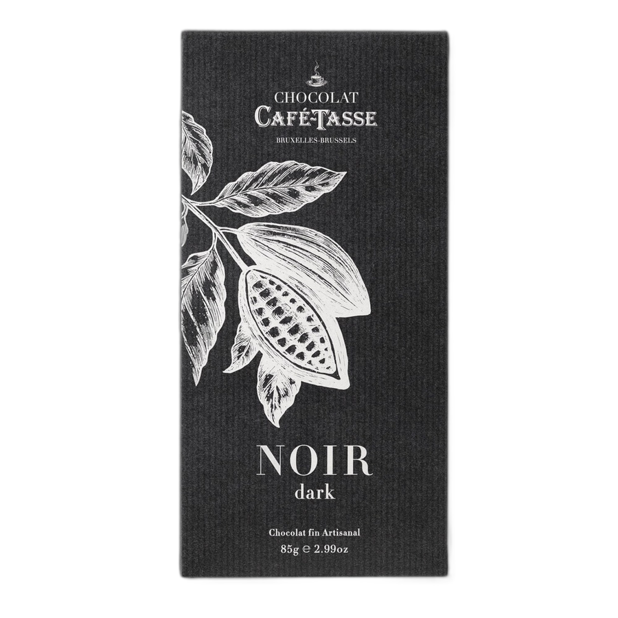 Шоколад темный Dark chocolate family bar 60% cocoa CAFE-TASSE, 85г