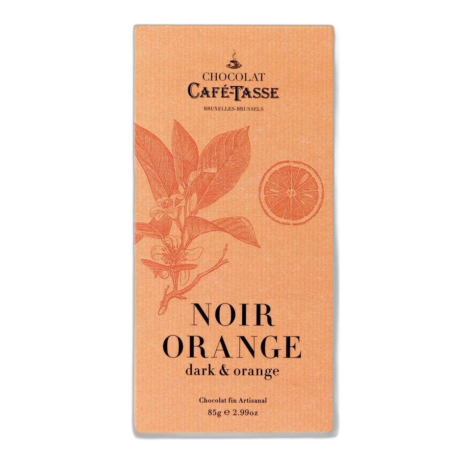 Шоколад темный (апельсин) Dark chocolate family bar with orange CAFE-TASSE, 85г