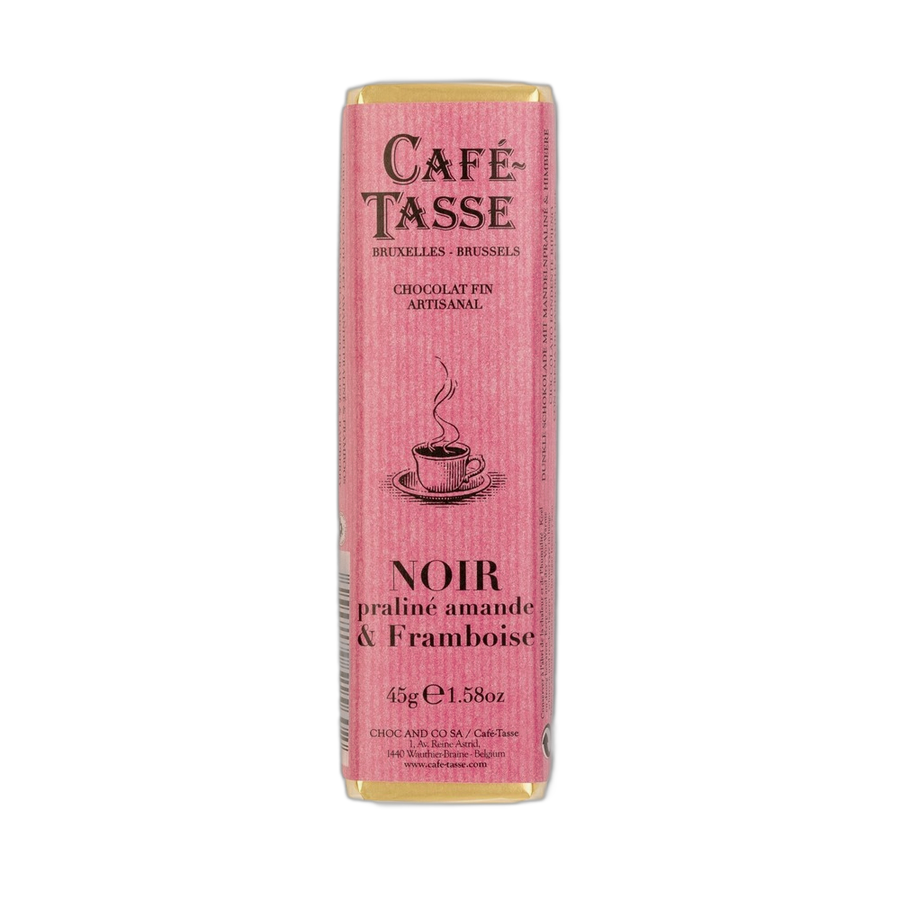Шоколад темный Almond praline & Raspberry CAFFE-TASSE, 45г
