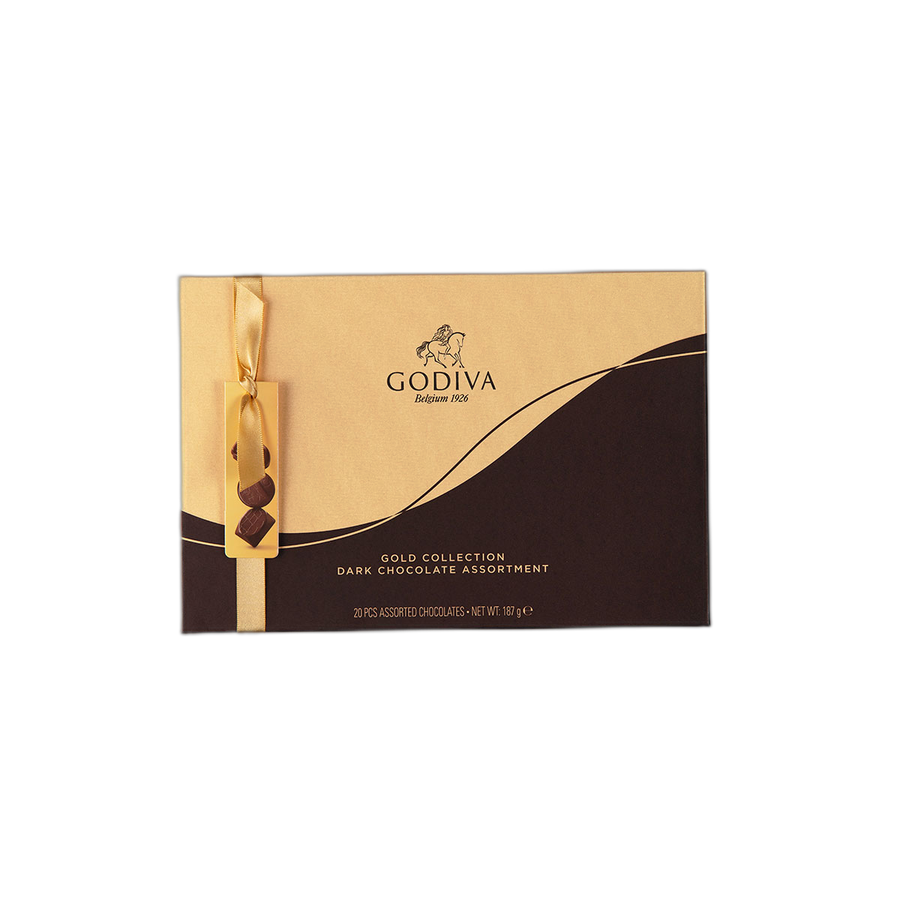 Шоколадные конфеты Godiva Connoisseur Dark 20шт, GODIVA, 187г