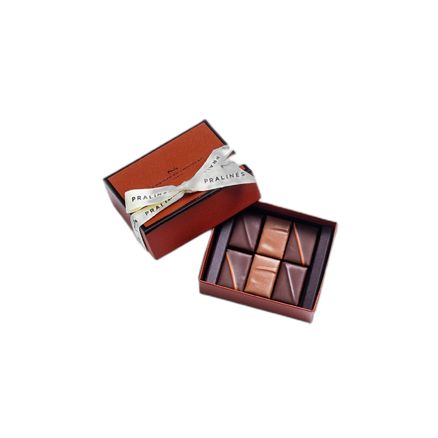 Шоколадные конфеты пралине Pralins Gift box 6шт LA MAISON, 44гр