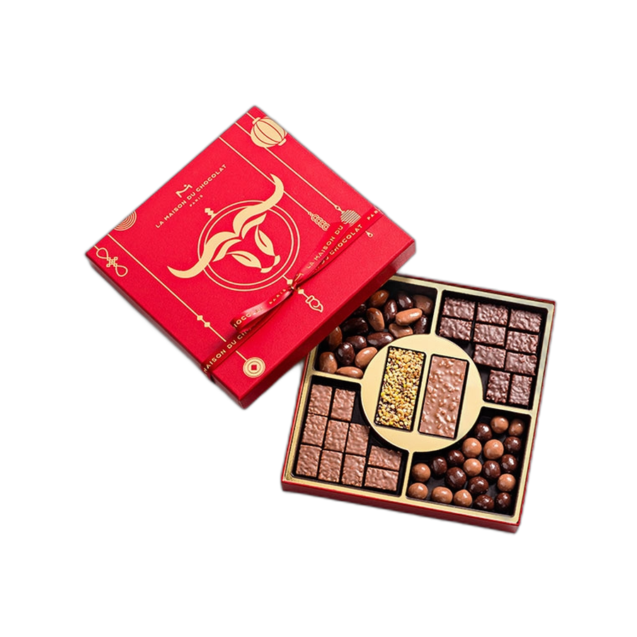 Шоколадные конфеты пралине, ганаш Chinese New Year Gift Box LA MAISON, 305гр