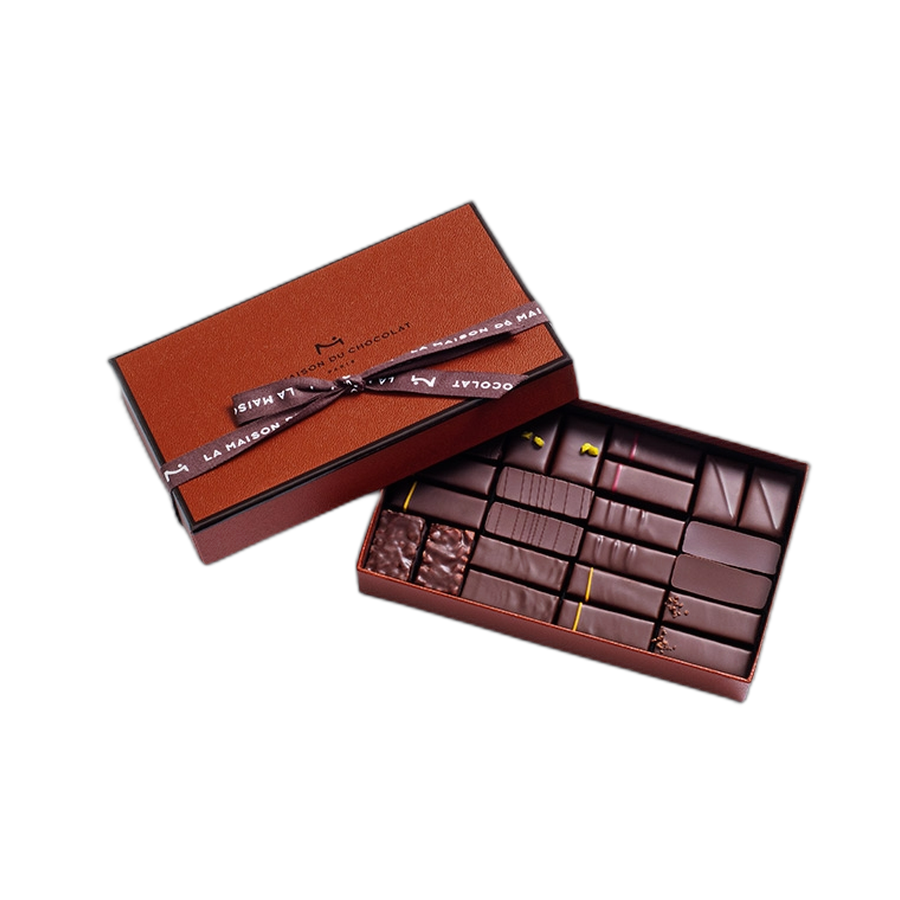 Шоколадные конфеты пралине, ганаш Coffret Maison Dark 24шт LA MAISON, 165гр