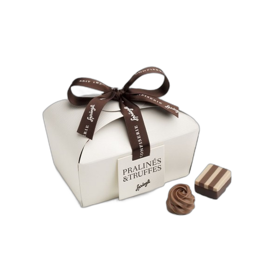Шоколадные конфеты пралине, трюфели Praline Basket 28шт SPRUNGLI, 320гр