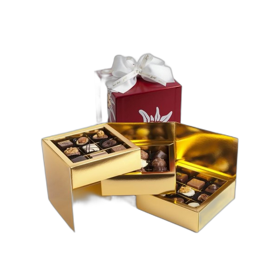 Шоколадные конфеты пралине, трюфели Edelweiss Cube 27шт SPRUNGLI, 340гр