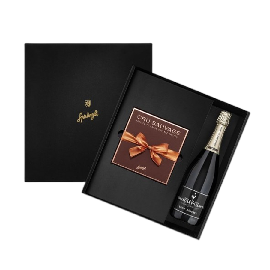Набор трюфели Cru Sauvage, Brut Reserve AOC шампанское, SPRUNGLI, 910 гр